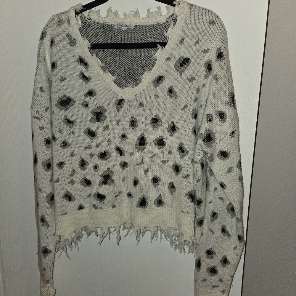 Cloud Chaser Sweater Leopard Print
